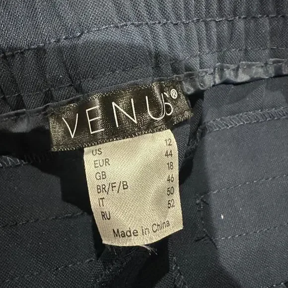 New with tags, VENUS Woven High-Rise Joggers, Navy Blue, Size 12 - Picture 10 of 14